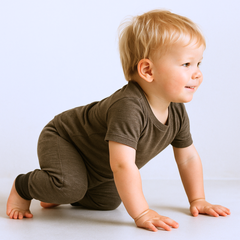 Hose muskat braun, Merinowolle & Seide (bio/GOTS)