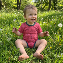 Body himbeere Geißlein kurzarm, Merinowolle & Seide (bio/GOTS)