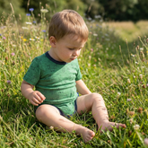 Body waldgrün Fuchs kurzarm, Merinowolle & Seide (bio/GOTS)