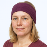 Headband plum, merino wool & silk (organic/GOTS)