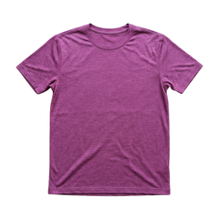 T-Shirt Herren zwetschke, Merinowolle & Seide (bio/GOTS)