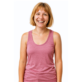 Damen Tank Top rosé, Merinowolle & Seide (bio/GOTS)