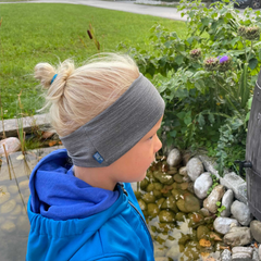 Headband rock, merino wool & silk (organic/GOTS)