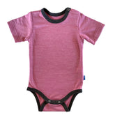 Body rosé kurzarm, Merinowolle & Seide (bio/GOTS) - Glückskind - Body - 74-80