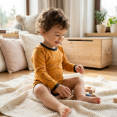 Body sonnengelb Fuchs, Merinowolle & Seide (bio/GOTS)