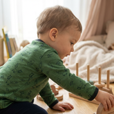 Shirt waldgrün Fuchs, Merinowolle & Seide (bio/GOTS)