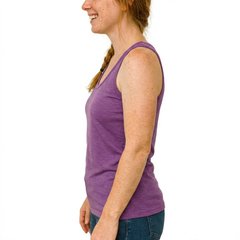 Women's tank top blackberry new, merino wool & Tencel