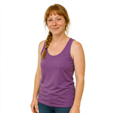 Damen Tank Top brombeere neu, Merinowolle & Tencel