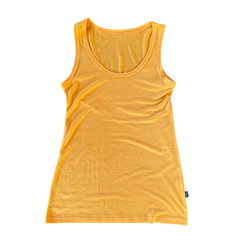 Damen Tank Top sonnengelb, Merinowolle & Seide (bio/GOTS)