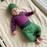 Wickelbody zwetschke, Merinowolle & Seide (bio/GOTS)