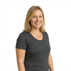 Women's T-shirt anthracite, merino wool & Tencel (organic/Bluesign)