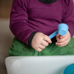 Body zwetschke uni, Merinowolle & Seide (bio/GOTS) - Glückskind - Body - 74-80