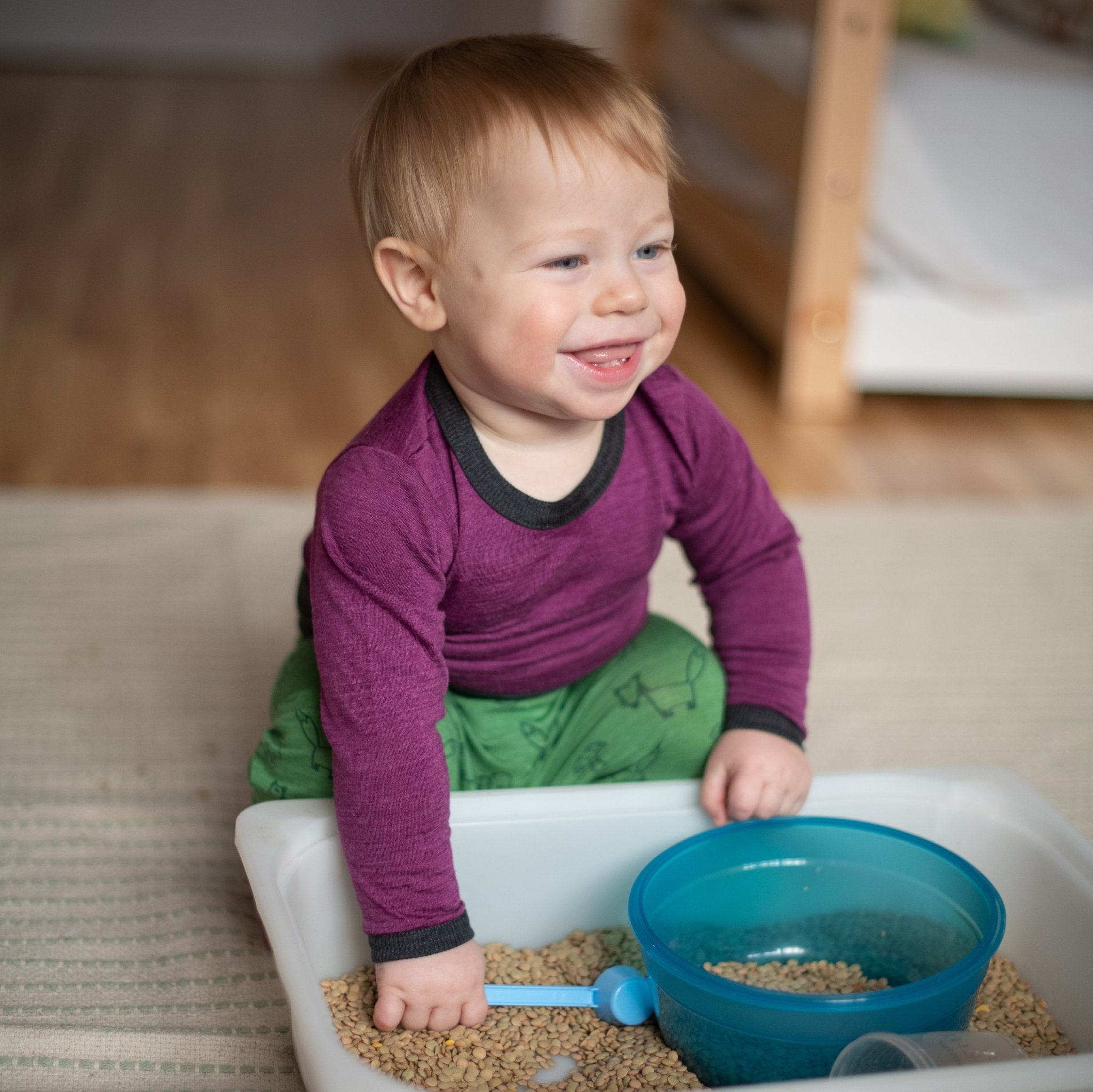 Body zwetschke uni, Merinowolle & Seide (bio/GOTS) - Glückskind - Body - 74-80