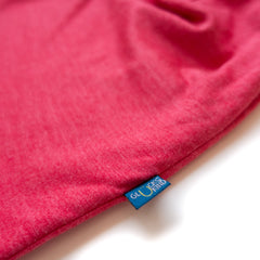 Haube Damen/Herren himbeere, Merinowolle & Seide (bio/GOTS) - Glückskind - Haube - L (bis KU 58cm)