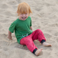 Hose himbeere Geißlein, Merinowolle & Seide (bio/GOTS) - Glückskind - Hose - 50-56