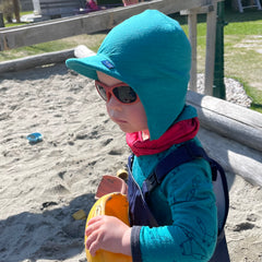 Summer cap | Merino wool & silk (organic / GOTS) - royal blue