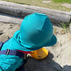 Summer cap | Merino wool & silk (organic / GOTS) - royal blue