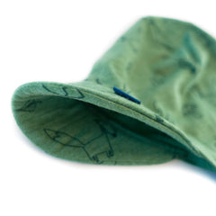 Sommerkappe waldgrün Fuchs, Merinowolle & Seide (bio/GOTS) - Glückskind - Sommerkappe - S (bis 41cm KU)