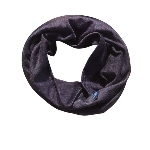 Schlauch-Loop - brombeere, Merinowolle & Tencel (bio/GOTS)