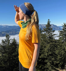 Damen T-Shirt sonnengelb, Merinowolle & Seide (bio/GOTS)