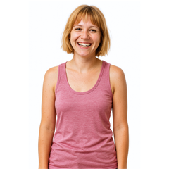 Damen Tank Top rosé, Merinowolle & Seide (bio/GOTS)