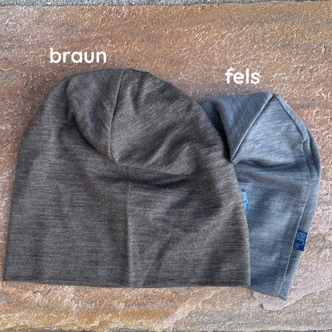 Loop braun Kinder, Merinowolle & Seide (bio/GOTS)