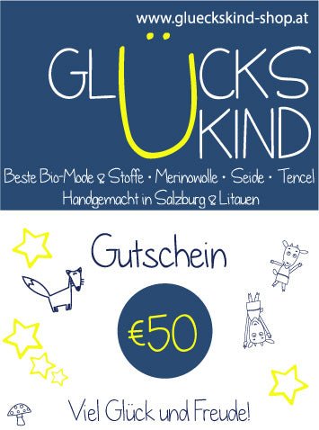 Glückskind Geschenk-Gutschein - Glückskind - Gutschein - €50