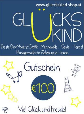 Glückskind Geschenk-Gutschein - Glückskind - Gutschein - €100